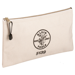 5139 Zippered Bag, Canvas Tool Pouch 31.8 x 17.8 x 10.8 cm