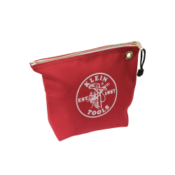 5539RED Zippered Bag, Canvas Tool Pouch, 25.4 cm, Red
