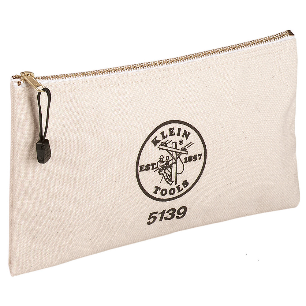 5139 Zipper Bag, Canvas Tool Pouch to 32 x 18 x 2 cm - Image