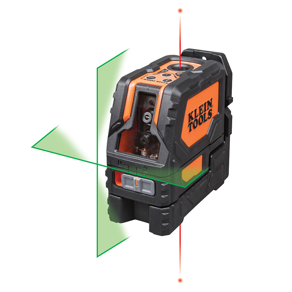 93LCLG Laser Level, Self-Levelling Green Cross-Line and Red Plumb Spot - Image