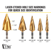 25960 3-Step Drill Bit, Double-Fluted, 22.2 to 34.9 mm Image 5