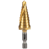 25963 9-Step Drill Bit, Double-Fluted, 6.4 to 19.1 mm Image