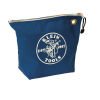 5539BLU Zippered Bag, Canvas Consumables Tool Pouch, Blue Image