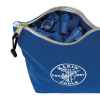 5539BLU Zippered Bag, Canvas Consumables Tool Pouch, Blue Image 2