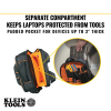 55439BPTB Tradesman Pro™ Laptop Backpack / Tool Bag, 25 Pockets, Black Polyester Image 4