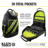 55597 Tradesman Pro™ Tool Bag Backpack, 39 Pockets, High Visibility, 50.8 cm Image 2