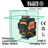 93PLL Rechargeable Self-Levelling Green Planar Laser Level Image 1