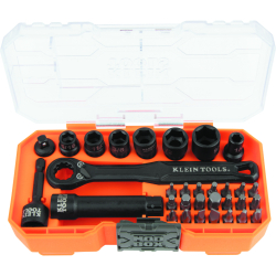 1/4-Inch Drive Impact Rated Pass-Through Socket Spanner Set, 32-PieceImage